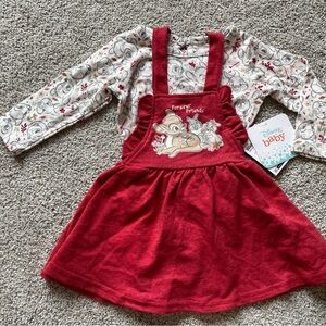 NEW Disney Baby Bambi Dress + Shirt- Size 3/6m